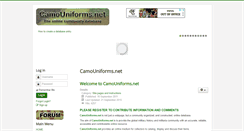 Desktop Screenshot of camouniforms.net