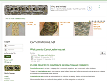 Tablet Screenshot of camouniforms.net